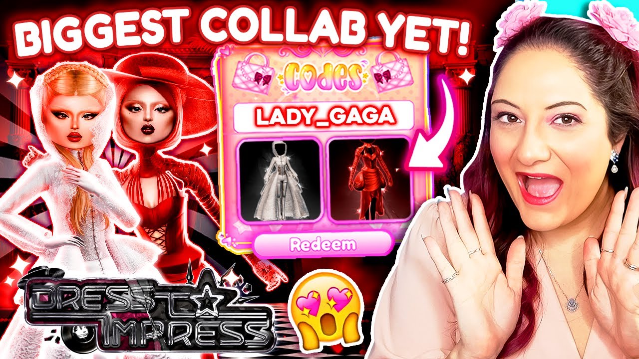 GET READY FOR THE BIGGEST ROBLOX COLLAB YET IN DRESS TO IMPRESS! LADY GAGA!