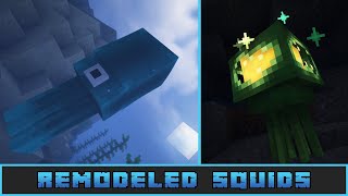 Minecraft Remodeled Squids Resourcepack