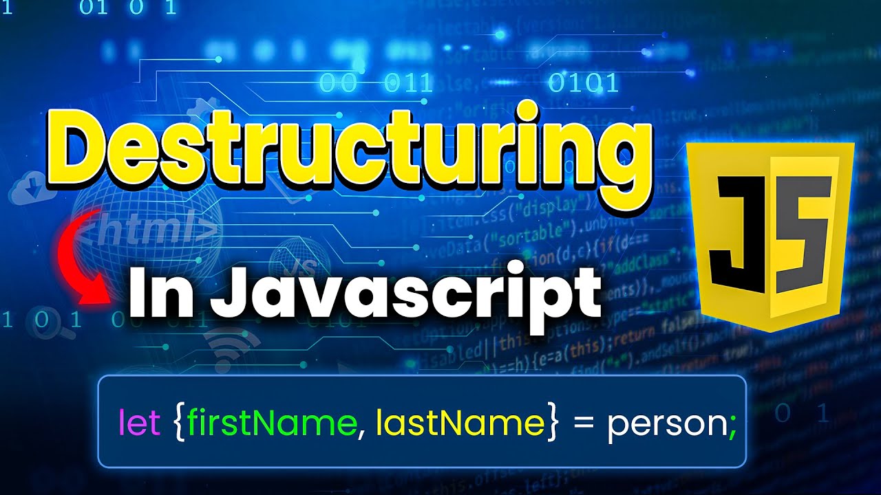#21 Destructuring in JavaScript - YouTube