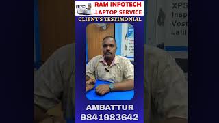 RamInfotech Laptop Service Center #Ambattur#Chennai