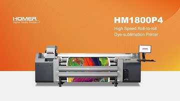 HM1800P4 | High Speed Roll-to-roll Dye-sublimation Printer