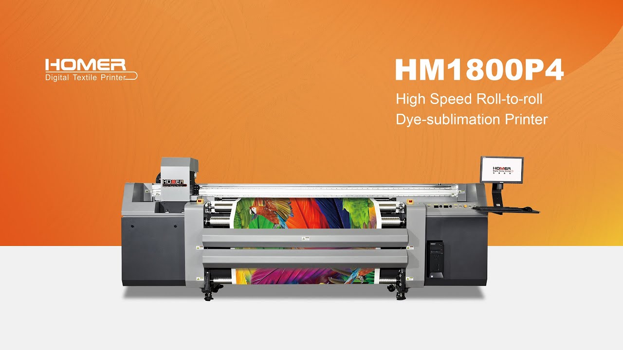 HM1800P4 | High Speed Roll-to-roll Dye-sublimation Printer