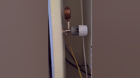 Leaking radiator valve