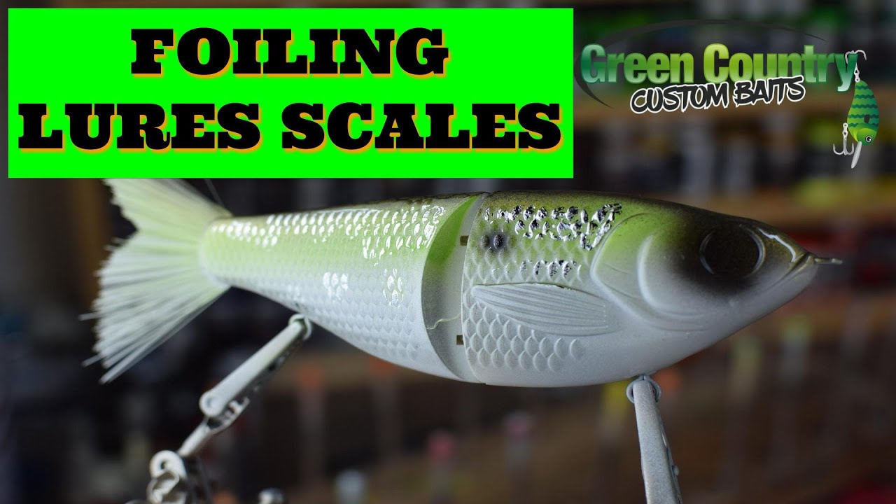 Adding Foil to scales of lures--Custom Painted Lures 