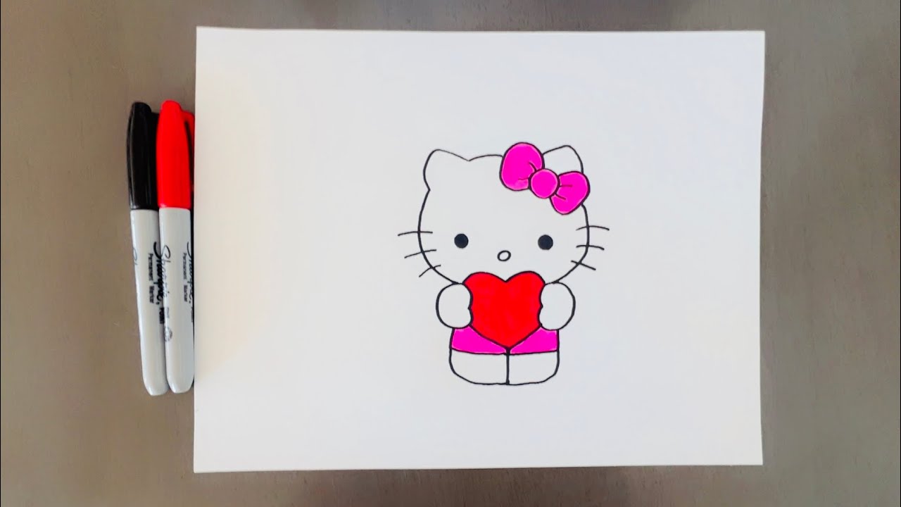 How To Draw Hello Kitty Step By Step 