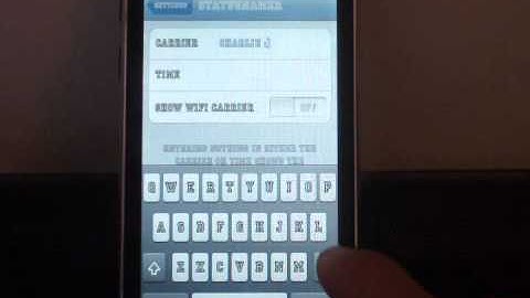 change your ipod or iphone carrier with status bar namer