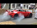 Aston Martin V12 Vantage - Crazy Burnouts, Accelerations, Fly By&#39;s &amp; SOUNDS!