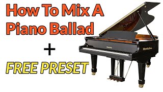 FREE PIANO PRESET With Waves (Logic Pro X) ⎮ How To Mix Piano To Vocals Ballad