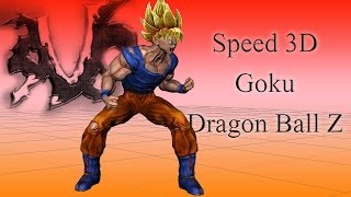 Speed 3D Modeling, Sculpting & Texturing - Goku Dragon ball Z [HD] screenshot 2