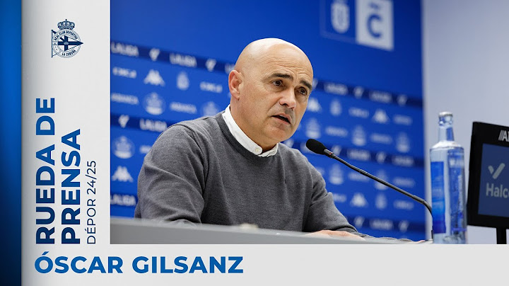 Rueda de prensa de Óscar Gilsanz tras el RC Deportivo 5-1 Albacete BP