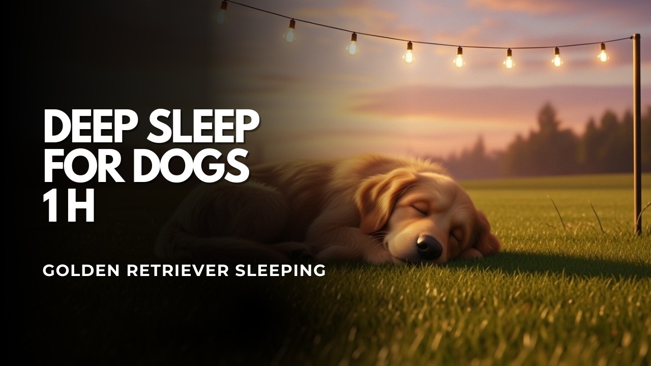Dog Deep Sleep Music 🐶 1 Hour Calming Music for Dogs | Golden Retriever Sleeping