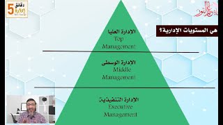 6- ماهي المستويات الإدارية  #خمس_دقائق_إدارة