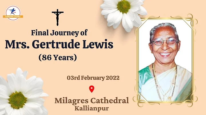 Final Journey Of Gertrude Lewis (86 Years) | LIVE From Kallianpur