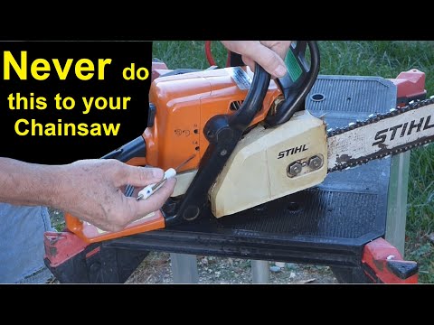 Video: Self-repair of chainsaws is possible if you follow the instructions