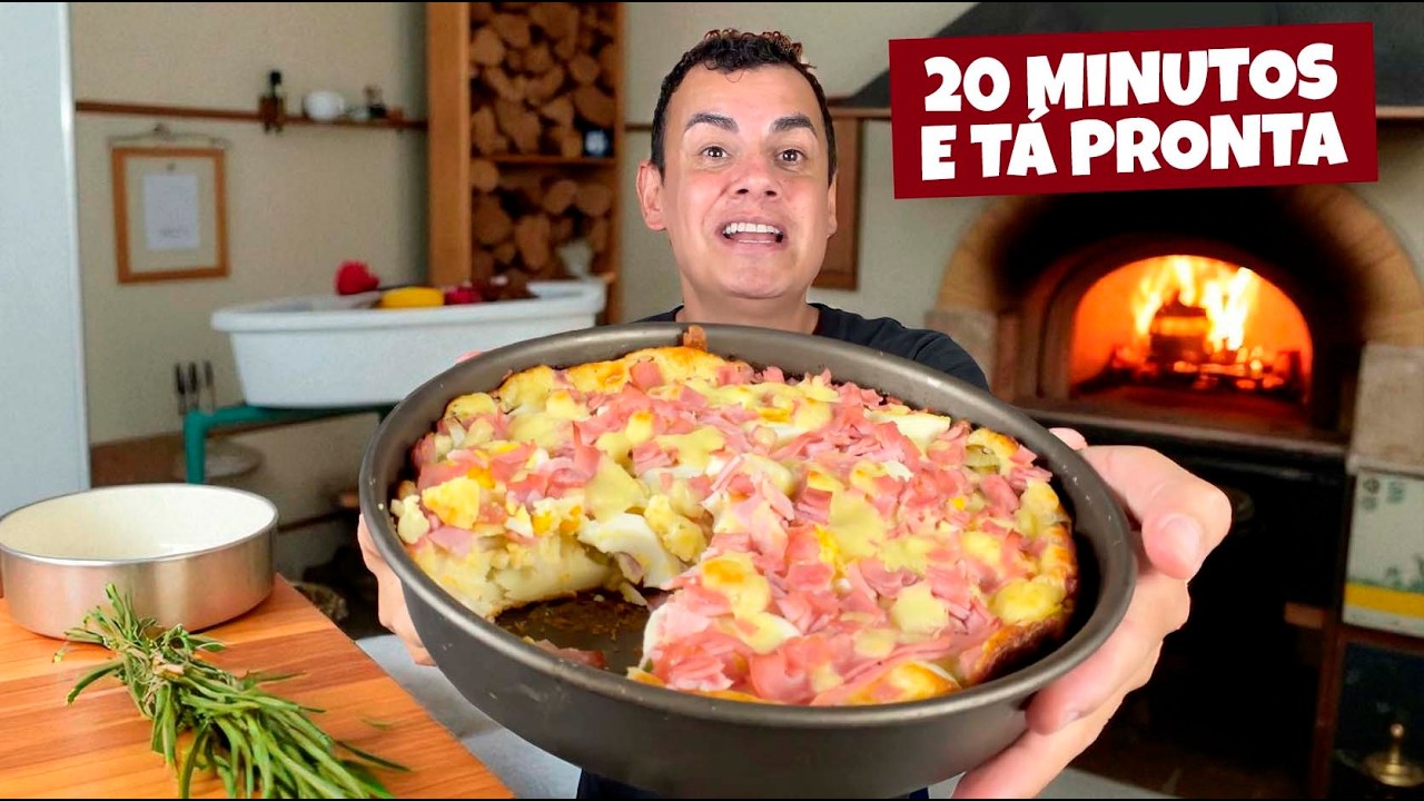 TORTA PORTUGUESA PRONTA EM 20 MINUTOS! RÁPIDA, FÁCIL E DELICIOSA 😱🥧