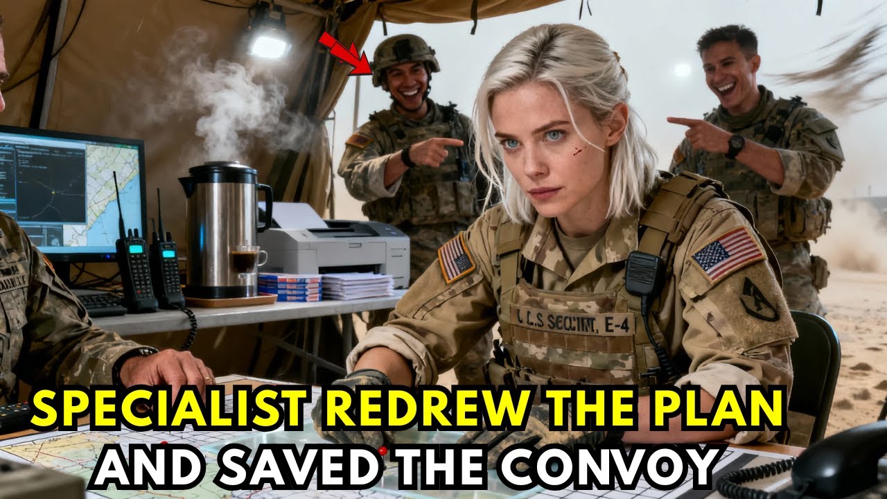 She Was Put on Coffee Duty — Then Her Map Stopped the Colonel’s Dawn Convoy Ambush