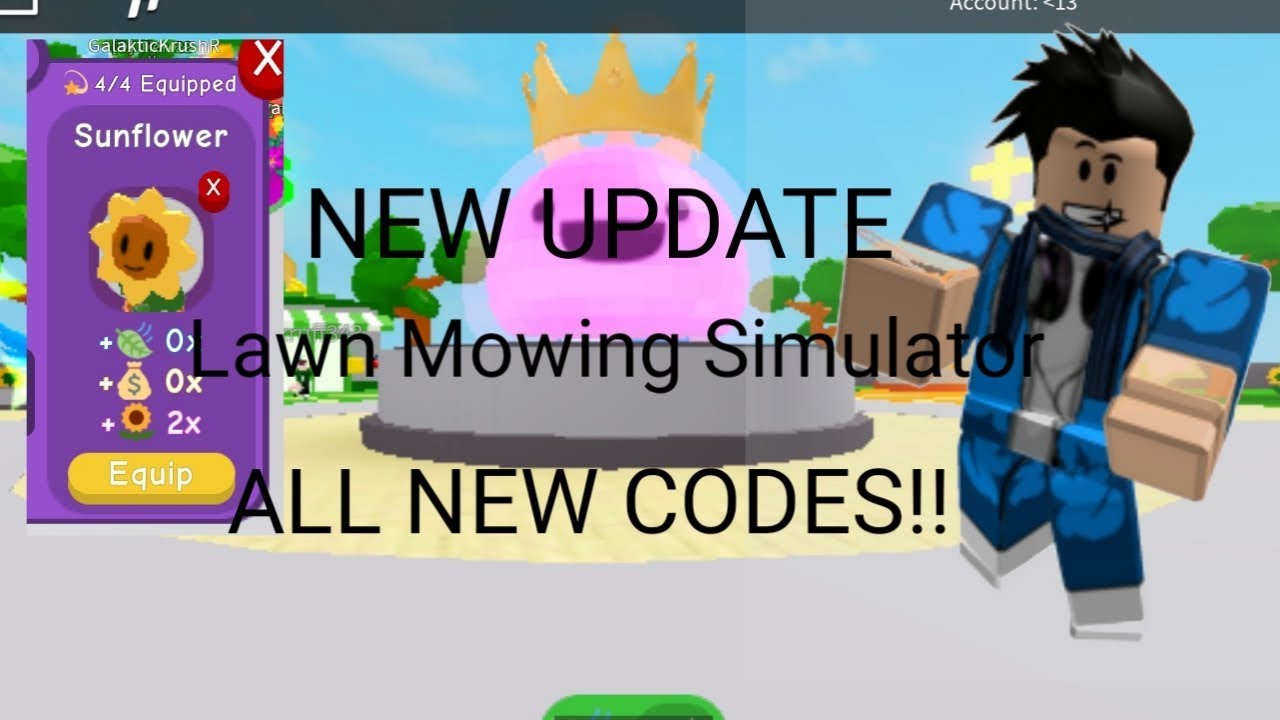 new-code-lawn-mowing-simulator-sun-flower-update-its-op-update-roblox-youtube