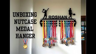 Nutcase Medal Hanger Medallion Holder Display Stand Sports Achievement Storage - Acrylic Black