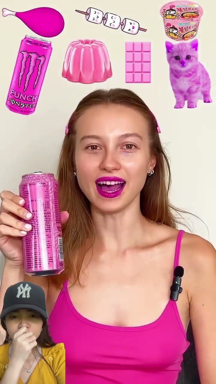 MUKBANG SERBA PINK ⁉️AYAM COKLAT MIE TAPI MPUS JANGAN ?#shorts #trendingshorts #trending