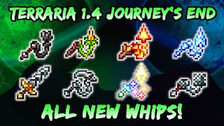 New terraria journey's end whip weapons / 1.4 summoner weapons. all
whips: leather whip, snapthorn, firecracker, coo...