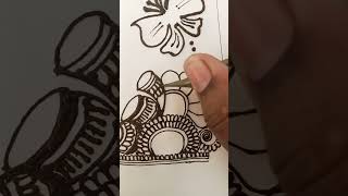 bridal border tutorial for beginners #viral #youtubeshorts #shortsvideo #ytshorts