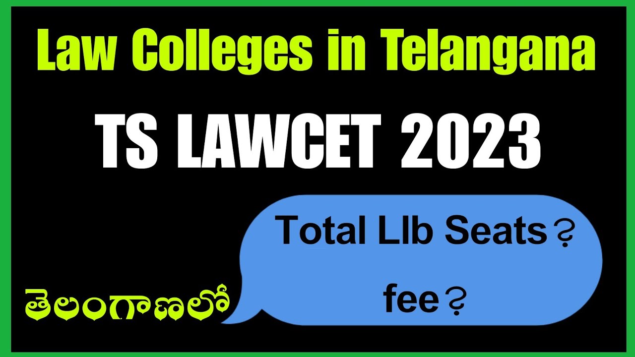 Law colleges in Telangana LLB fee law seats in TS top law