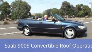 Saab 900S Convetible roof operation