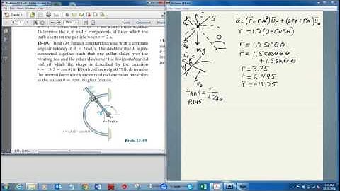 Hibbeler Problem 13-89- MECH 2340- Dynamics