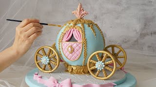 Princess Carriage Rice Krispie Cake | Cinderella Carriage | 디즈니 신데렐라 마차