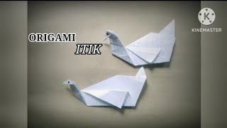 ORIGAMI ITIK || cara membuat itik