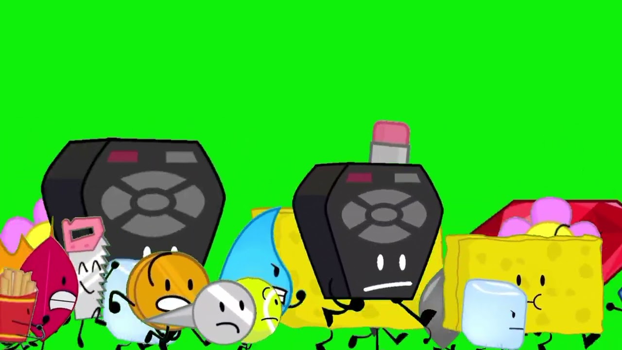 Bfdi Cartoon Stampede Green Screen ‼️