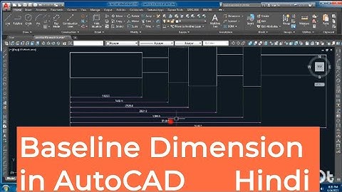 Baseline Dimension Command in Autocad | Autocad For Beginners |