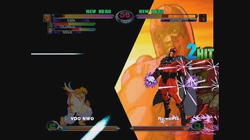 MvC2: Magneto Hyper Grav does 2 hits vs Colossus