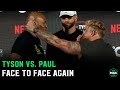 Mike tyson vs jake paul face off jake paul gets intense