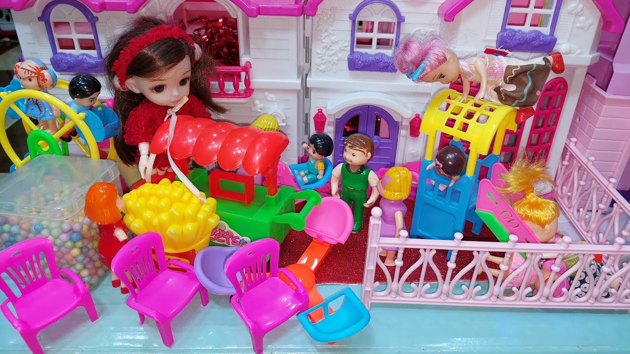 عملنا ملاهي قدام البيت مع بامبي_عائلة عمر_جنه ورؤي_مامتي دكتورة_العاب بنات