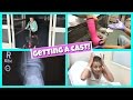 GABRIELLE'S BROKEN LEG | GETTING A CAST!