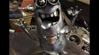 WELDED SCRAP METAL MINION TIMELAPSE BUILD