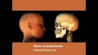 Human Skull PowerPoint Template by PoweredTemplate.com