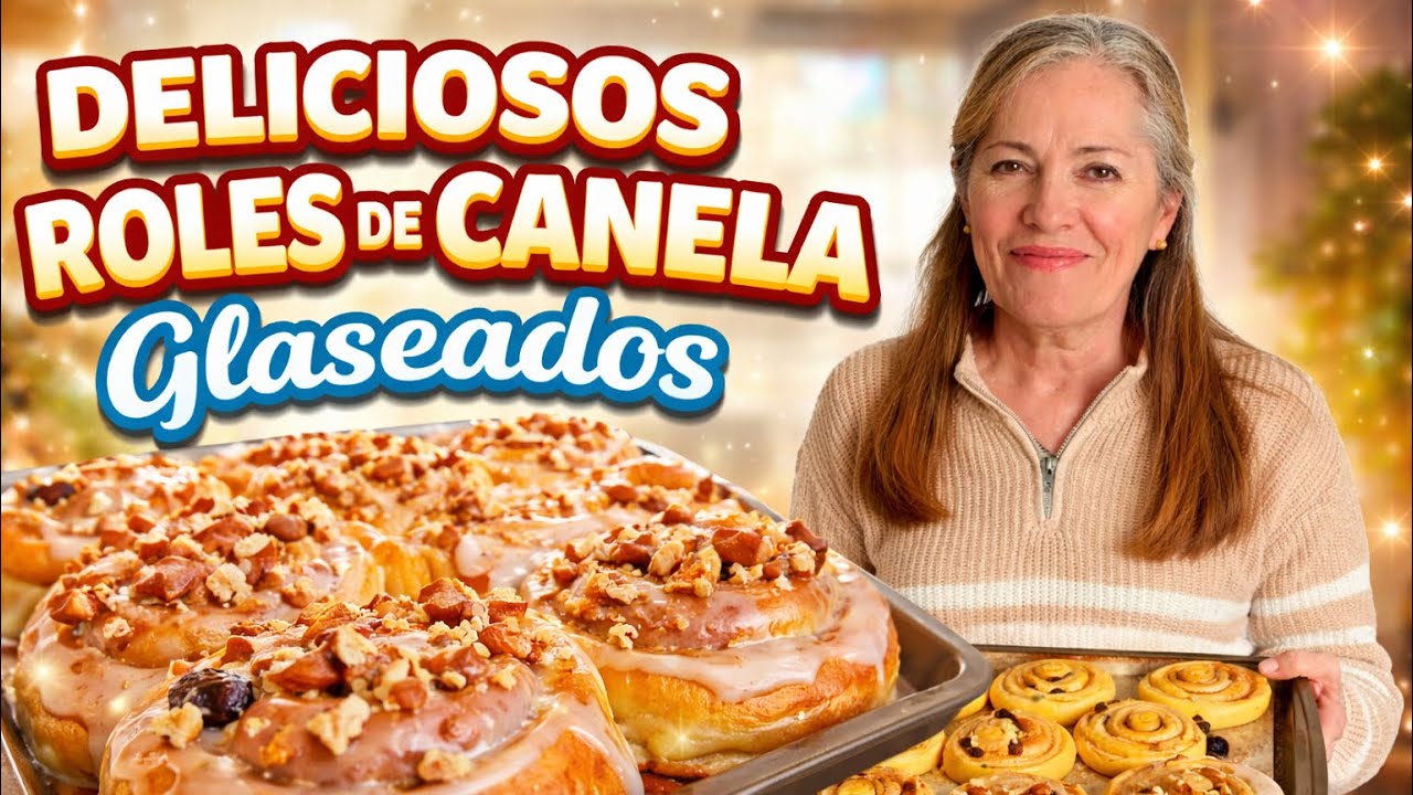 Así se Hacen los Mejores Roles de Canela Glaseados 🤎 Receta Casera con Pasas