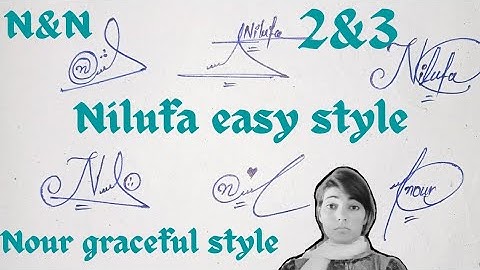 Nour and Nilufa easy signature tips#easy #stylish #name  signature with arooj