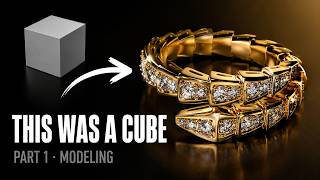 Modeling a Parametric Snake Ring in Blender Jewelry Part 1