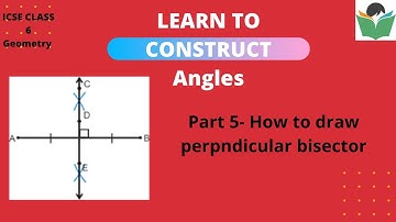 Constructing a perpendicular bisector using a compass | #Geometry | #ICSEGrade6Math
