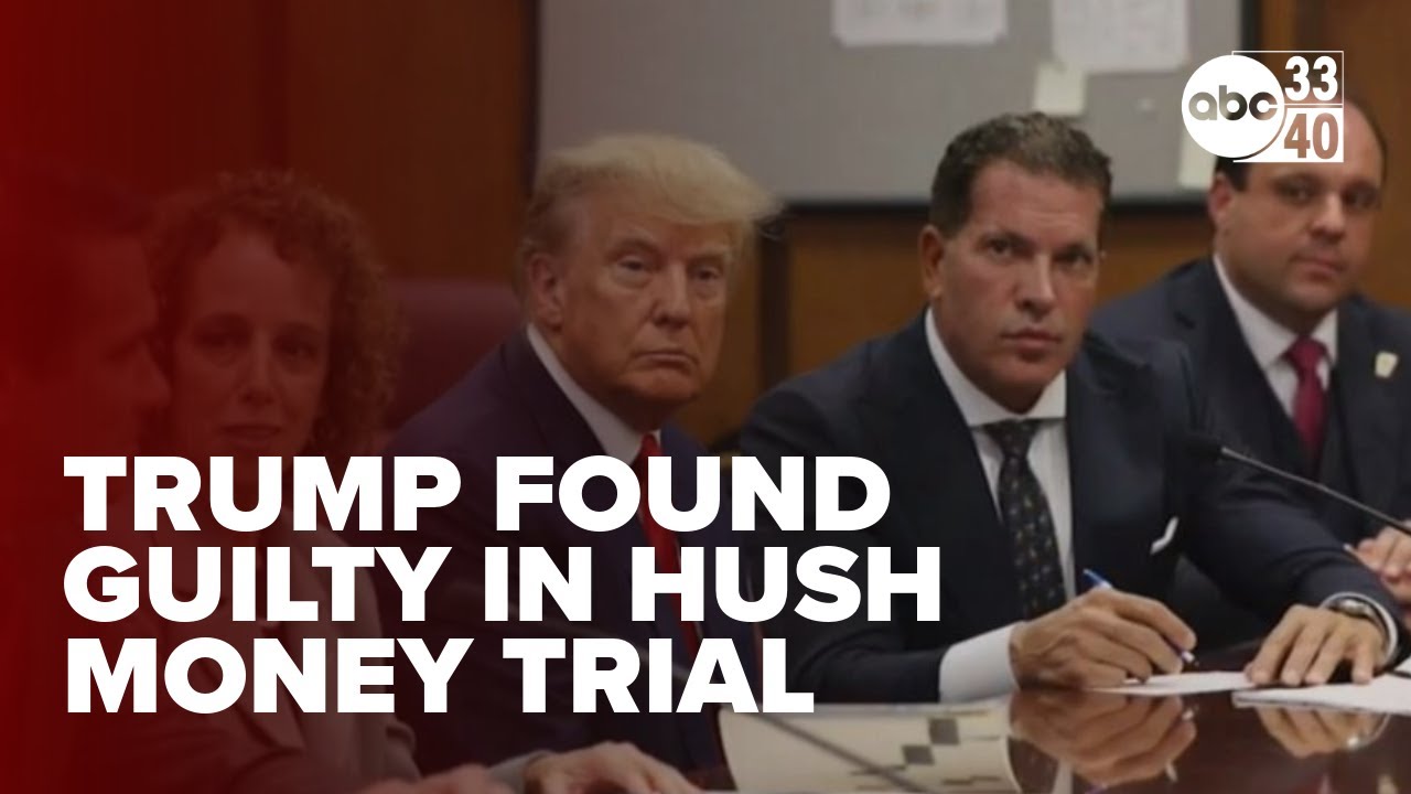 Jury in hush money trial finds Donald Trump guilty on 34 counts - YouTube