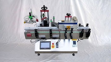Automatic round bottles labeller tabletop type high speed labelling MC etiquetadora de botellas