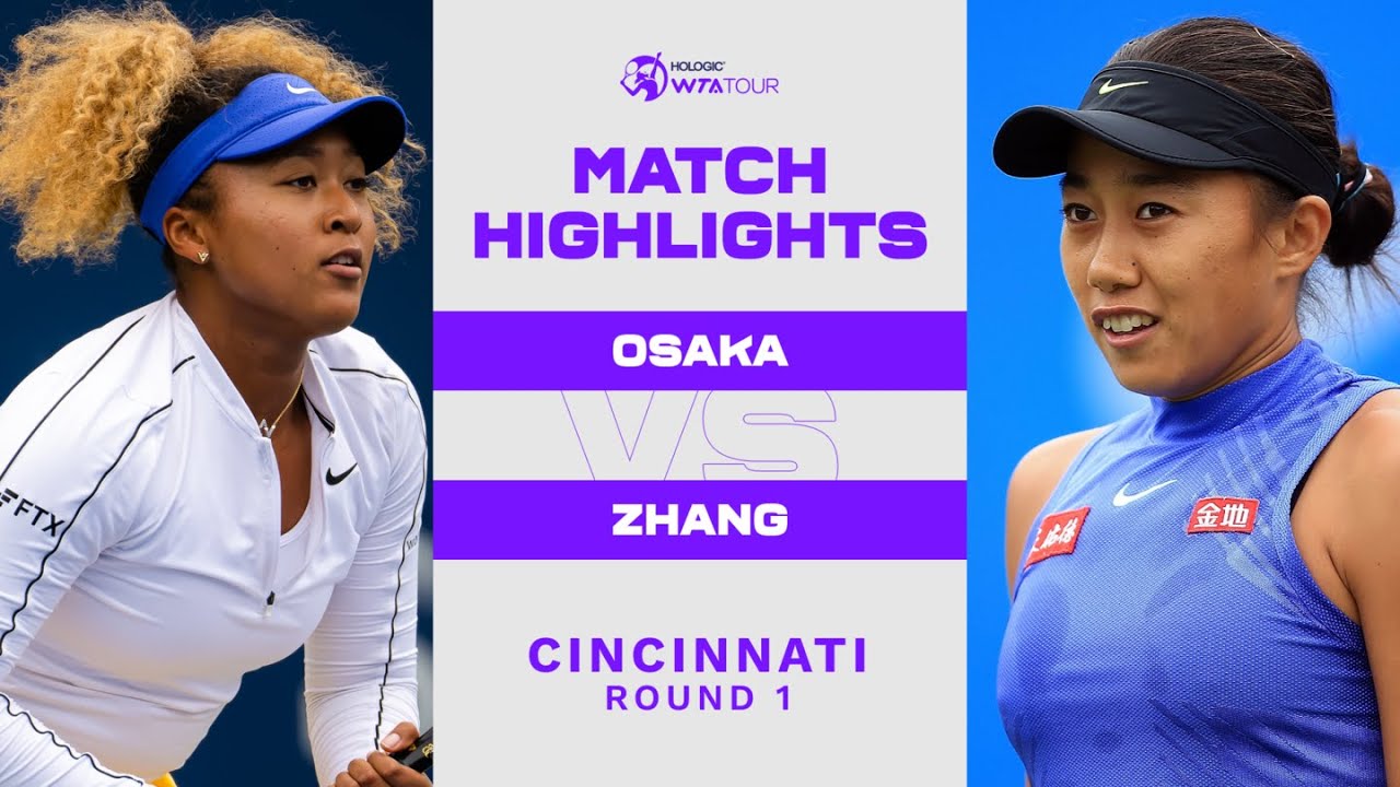 Download Naomi Osaka vs. Shuai Zhang | 2022 Cincinnati Round 1 | WTA Match Highlights