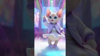 Devon Rex K-Pop Idol Cat Catimation Stage Performance Cute Dancing Cat