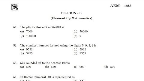 APSSB MTS 2023 Elementary Mathematics Solved Paper|CHSL,CSLE,LDC