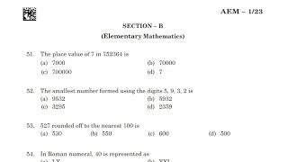 APSSB MTS 2023 Elementary Mathematics Solved Paper|CHSL,CSLE,LDC