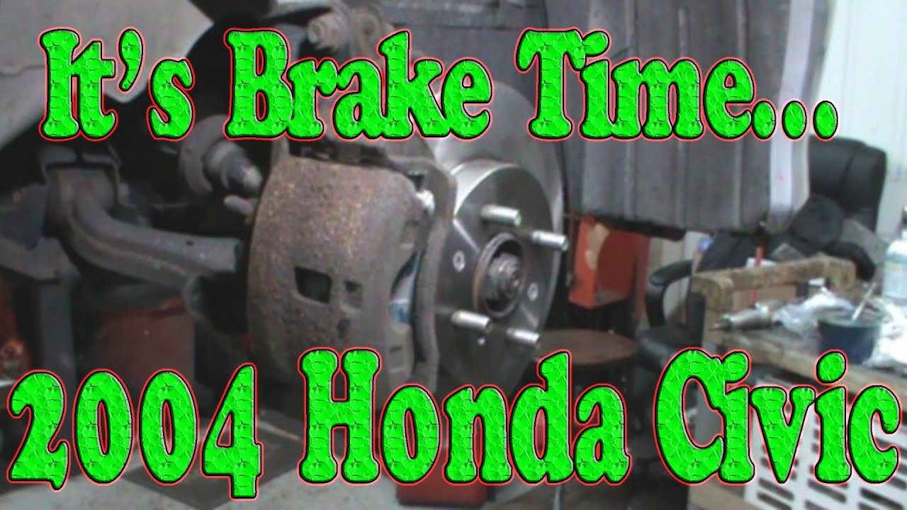 2004 Honda Civic Front Brake and Rotors - YouTube