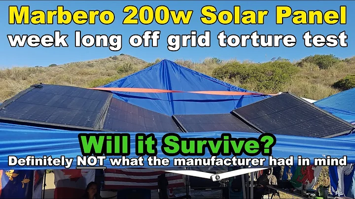 Marbero 200 Watt Solar Panel Torture Test & Review 4k 2
